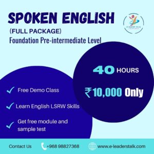 Spoken English Full package Foundation Pre-intermediate Level