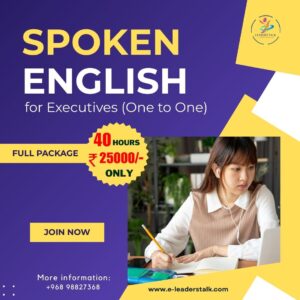 Spoken English for Executives - Full package- one to one