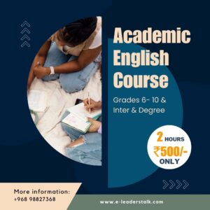 Academic English course - Grades 6-10 & Inter & Degree