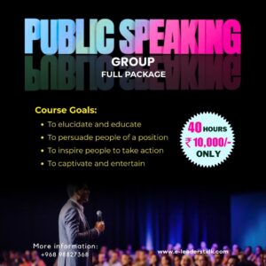 Public Speaking Skills Training - Group- Full package