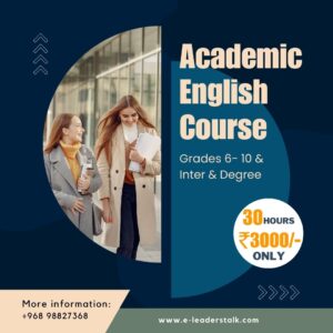 Academic English course - Grades 6- 10 & Inter & Degree